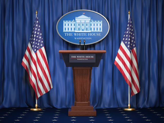 white house podium